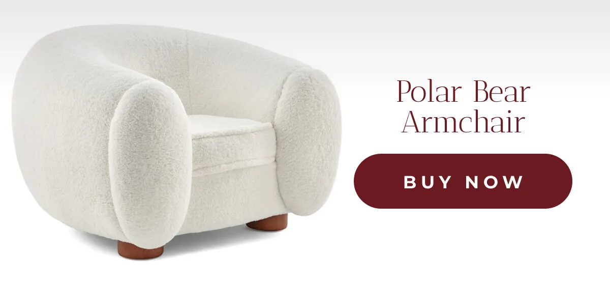 the Royere Polar Bear Armchair