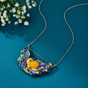 Phoenix Bird Pendant Necklace